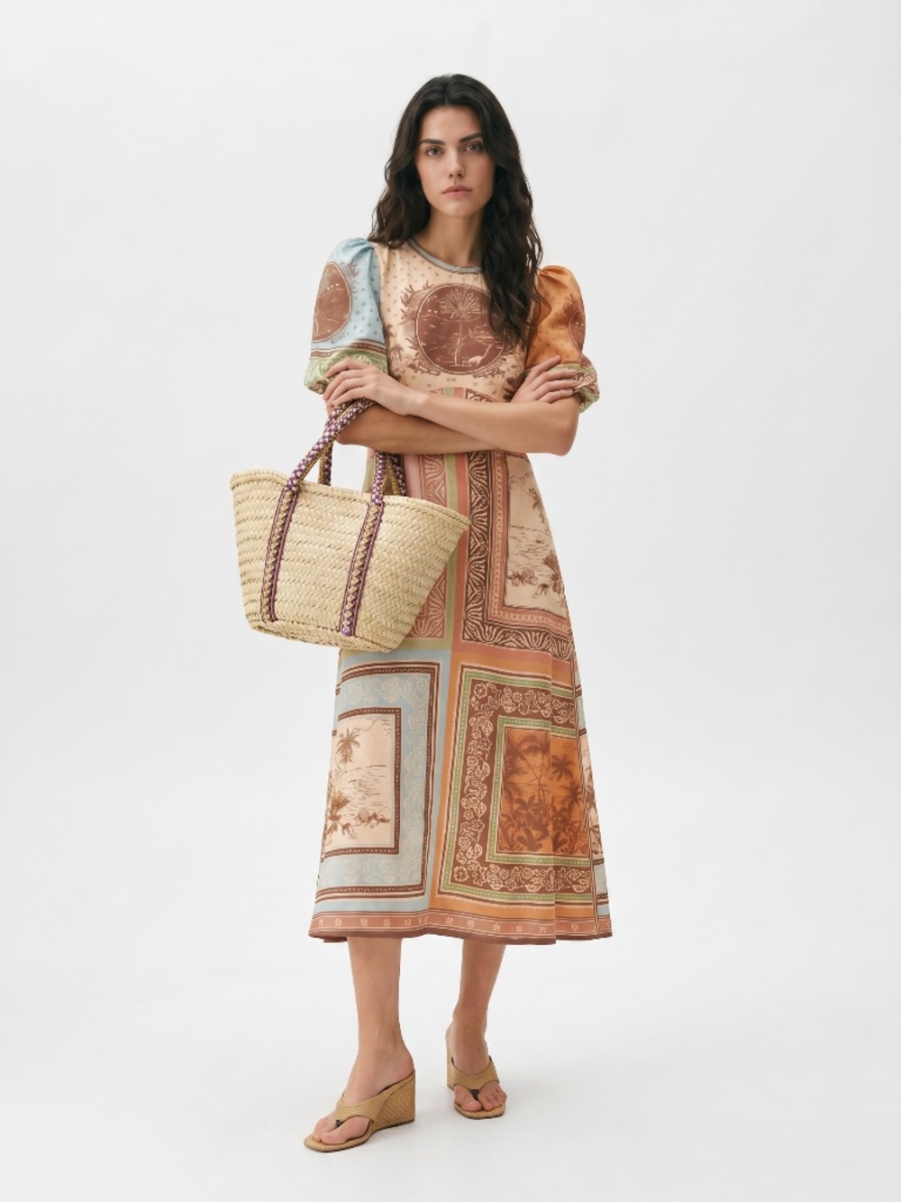 Alemais Alberta Linen Midi Dress